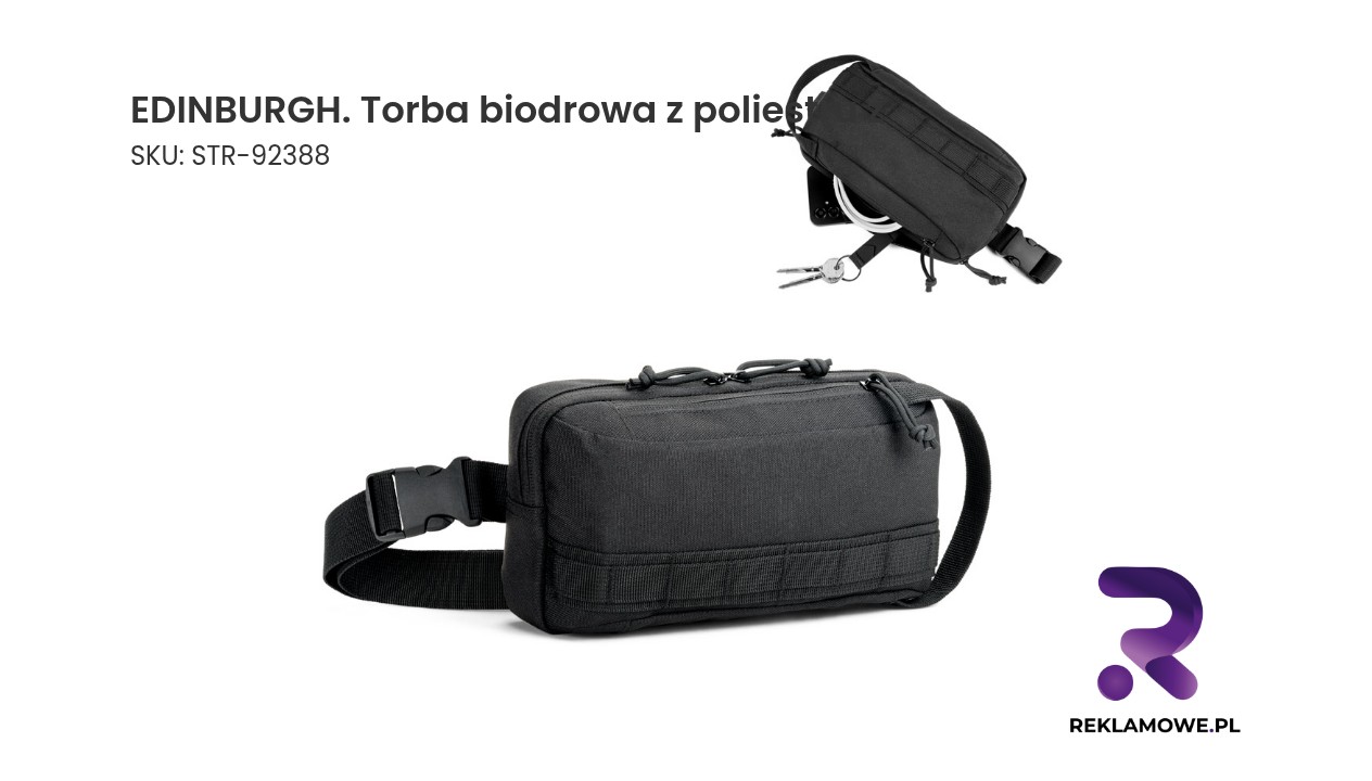 Torba biodrowa Edinburgh wykonana z poliestru