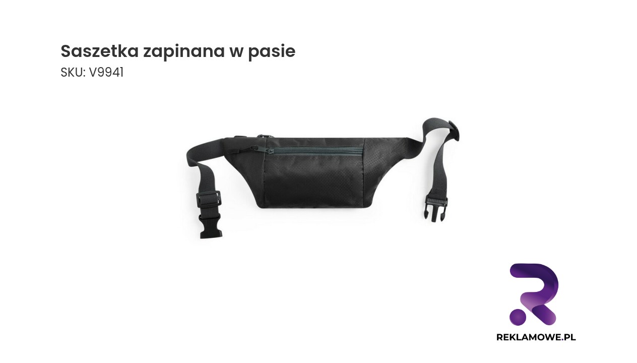 Saszetka na pasie z możliwością zapinania
