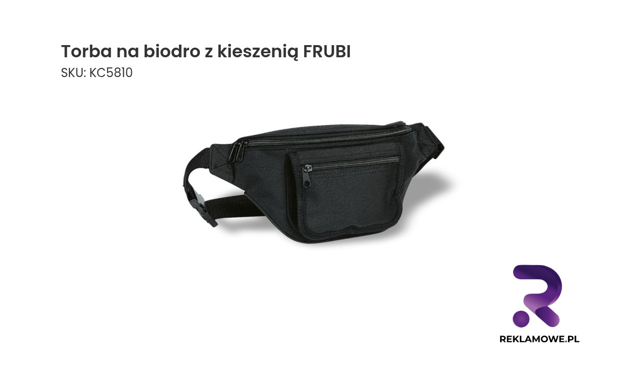 Torba na biodro z kieszenią FRUBI idealna na wycieczki i codzienne używanie