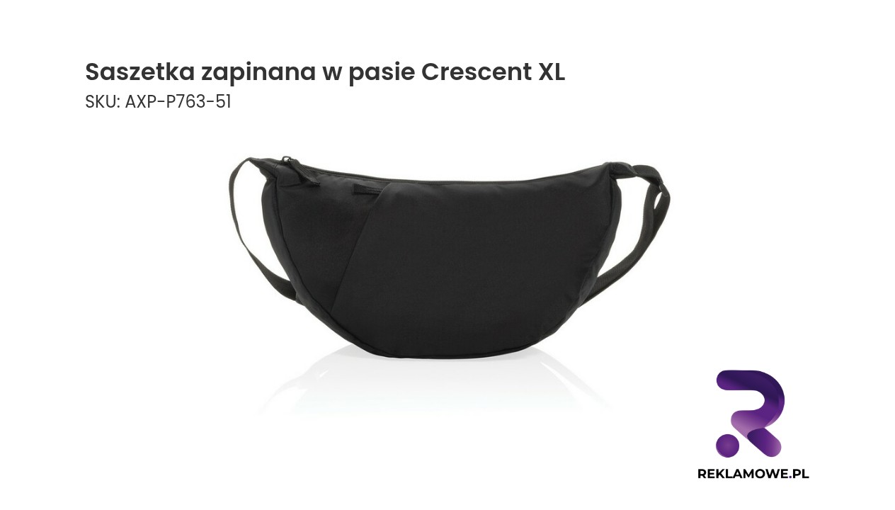 Saszetka zapinana w pasie Crescent XL Aware™ RPET Saszetka zapinana w pasie Crescent XL