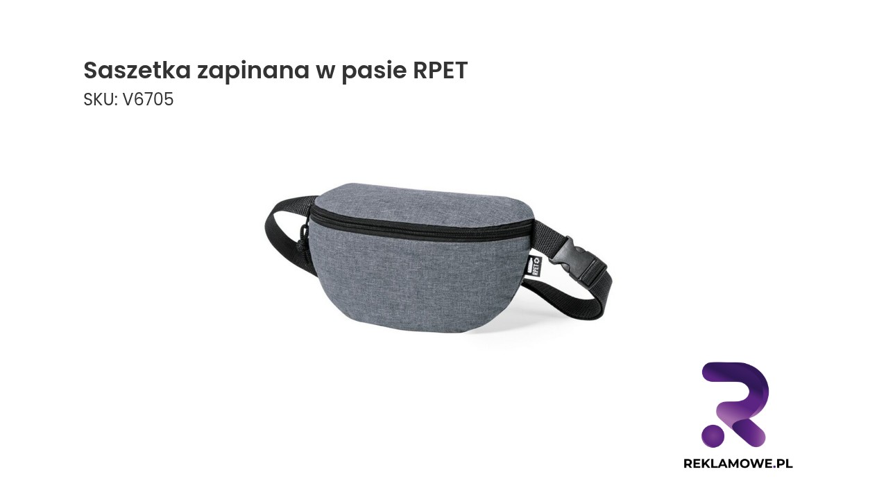 Ekologiczna saszetka zapinana w pasie RPET